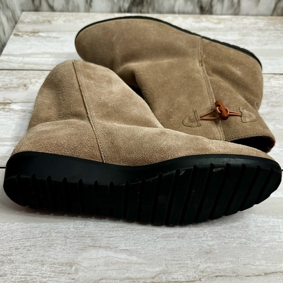 Ciao Women’s Sz 9 Suede Pull On Booties Shoes Boho Cozy Fall Winter Stanna Boots - Picture 12 of 15